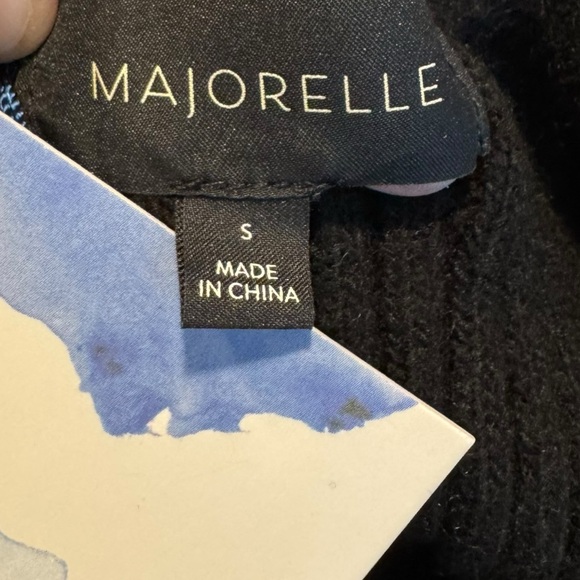 Majorelle | NEW Neva Ribbed Back Cut-Out Mini Dress in Black Size S - Picture 11 of 11